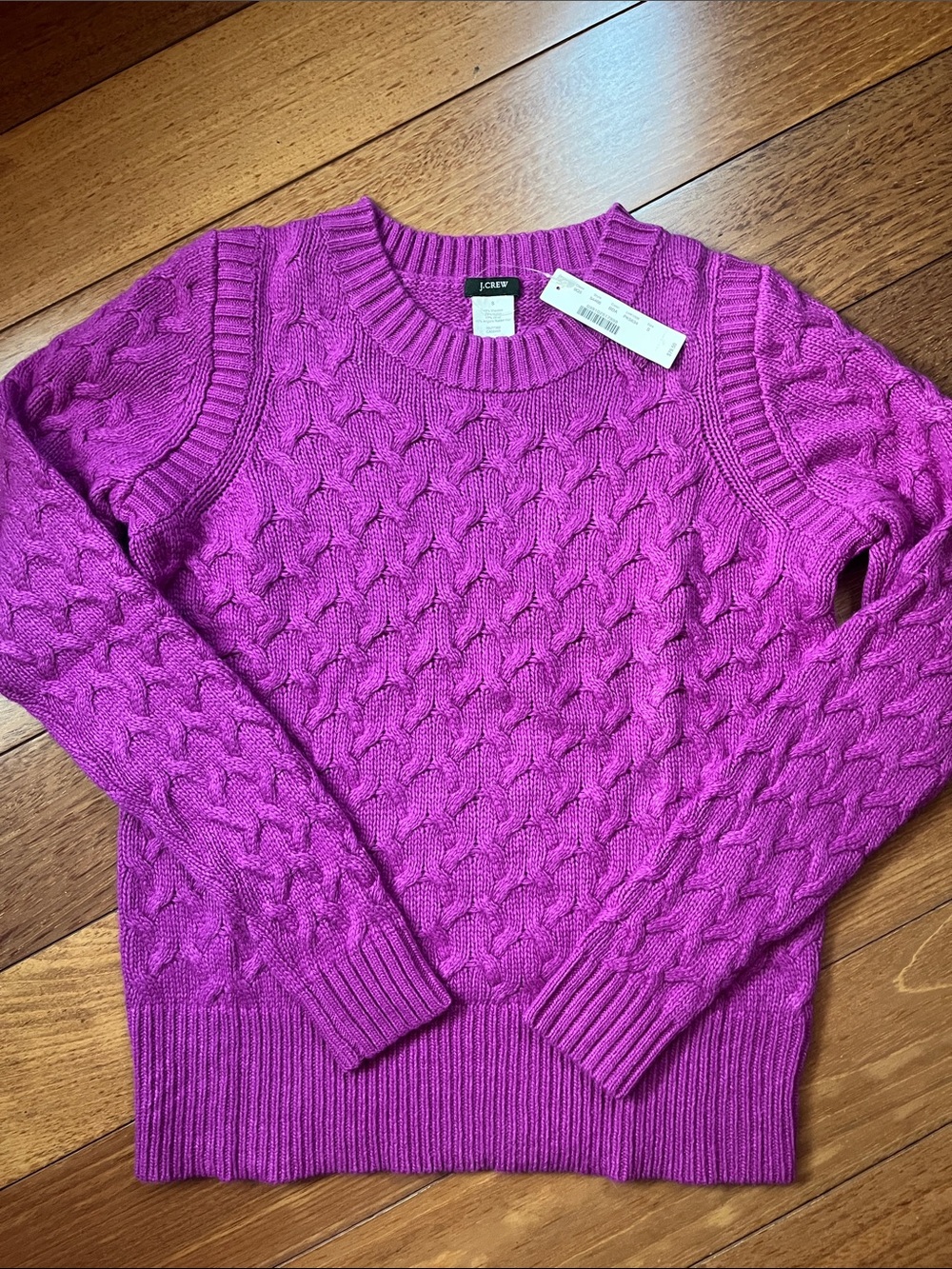 NWT J. Crew Cable Knit Sweater